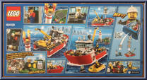 Fire Boat from City - Box Sets manufactured by Lego [Back]