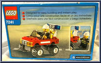 Fire Car from City - Box Sets manufactured by Lego [Back]