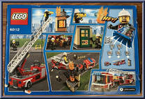 Fire Engine from City - Box Sets manufactured by Lego [Back]
