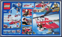 Fire Helicopter from City - Box Sets manufactured by Lego [Back]