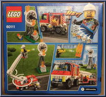 Fire Utility Truck from City - Box Sets manufactured by Lego [Back]