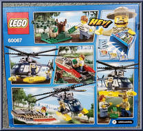 Helicopter Pursuit from City - Box Sets manufactured by Lego [Back]