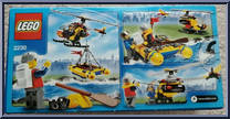 Helicopter and Raft from City - Box Sets manufactured by Lego [Back]
