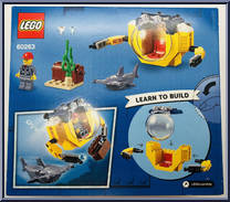 Ocean Mini-Submarine from City - Box Sets manufactured by Lego [Back]