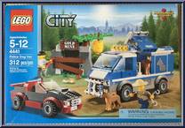 Police Dog Van from City - Box Sets manufactured by Lego [Back]