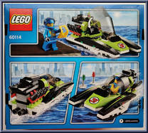 Race Boat from City - Box Sets manufactured by Lego [Back]