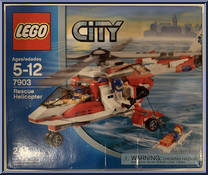 Rescue Helicopter from City - Box Sets manufactured by Lego [Back]