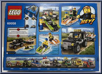 SUV with Watercraft from City - Box Sets manufactured by Lego [Back]