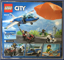 Sky Police Parachute Arrest from City - Box Sets manufactured by Lego [Back]