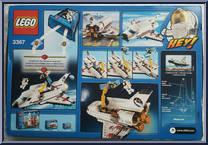 Space Shuttle from City - Box Sets manufactured by Lego [Back]