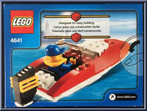 Speed Boat from City - Box Sets manufactured by Lego [Back]