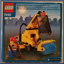 Street Sweeper from City - Box Sets manufactured by Lego [Back]