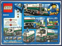 Tanker Truck from City - Box Sets manufactured by Lego [Back]