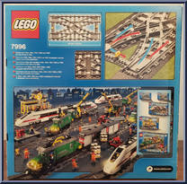 Train Rail Crossing from City - Box Sets manufactured by Lego [Back]