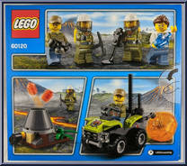 Volcano Starter Set from City - Box Sets manufactured by Lego [Back]