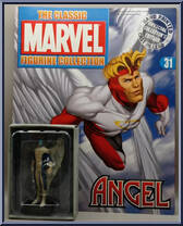 Angel (Blue) from Classic Marvel Figurine Collection - Basic Series manufactured by Eaglemoss [Front]