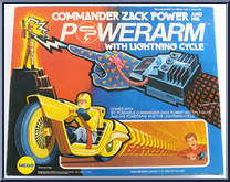 Powerarm with Lightning Cycle from Commander Zack Power - Basic Series manufactured by Mego [Front]