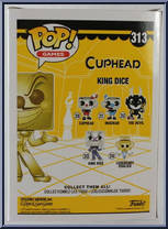 King Dice (Gold) from Cuphead - Pop! Vinyl Figures manufactured by Funko [Back]
