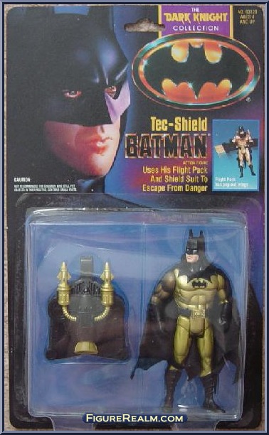 Batman (Tec-Shield) (Black Pull) - Dark Knight Collection - Series 1 -  Kenner Action Figure
