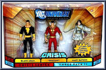 Black Adam / Shazam / Mary Batson from DC Infinite Heroes - 3-Packs manufactured by Mattel [Front]