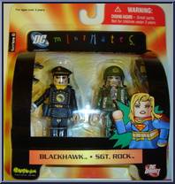 Blackhawk / Sgt. Rock from DC Minimates - Series 6 manufactured by Diamond Select [Front]