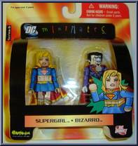 Supergirl / Bizarro from DC Minimates - Series 6 manufactured by Diamond Select [Front]