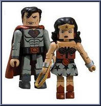 Superman Red Son / Wonder Woman Red Son from DC Minimates - Series 8 manufactured by Diamond Select [Loose]
