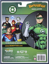 Green Lantern from DC - Bendyfigs manufactured by Noble Toys [Back]