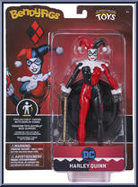 Harley Quinn (Jester) from DC - Bendyfigs manufactured by Noble Toys [Front]
