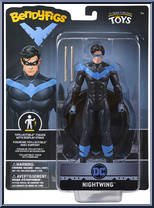 Nightwing from DC - Bendyfigs manufactured by Noble Toys [Front]