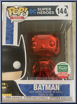 Batman (Red Chrome) from DC Super Heroes - Pop! Vinyl Figures manufactured by Funko [Front]