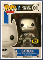 Batman (Silver) from DC Super Heroes - Pop! Vinyl Figures manufactured by Funko [Front]