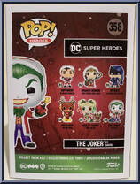 Joker (as Santa) from DC Super Heroes - Pop! Vinyl Figures manufactured by Funko [Back]