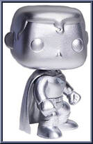 Superman (Silver) from DC Super Heroes - Pop! Vinyl Figures manufactured by Funko [Loose]