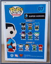 Superman (Silver) from DC Super Heroes - Pop! Vinyl Figures manufactured by Funko [Back]