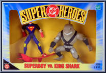 Superboy vs King Shark from DC Super Heroes - Box Sets manufactured by Hasbro [Front]