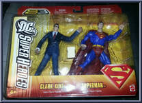 Clark Kent / Superman from DC Super Heroes - 2-Packs manufactured by Mattel [Front]
