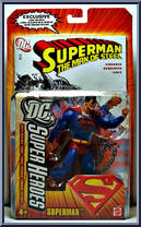 Superman (Black Logo) from DC Super Heroes - Series 4 manufactured by Mattel [Front]