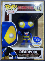 Deadpool (Centers Up) (Blue / Yellow) from Deadpool - Pop! Vinyl Figures manufactured by Funko [Front]