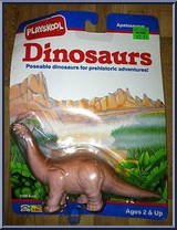 Apatosaurus from Definitely Dinosaurs - Carded - 1991 manufactured by Playskool [Front]