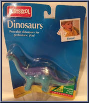 Apatosaurus from Definitely Dinosaurs - Carded - 1996 manufactured by Playskool [Front]
