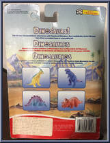 Parasaurolophus from Definitely Dinosaurs - Carded - 2000 manufactured by Playskool [Back]