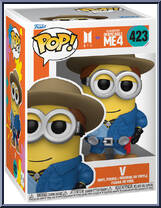 V (Minion) from Despicable Me 4 - Pop! Vinyl Figures manufactured by Funko [Front]
