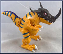 digivolving greymon toy
