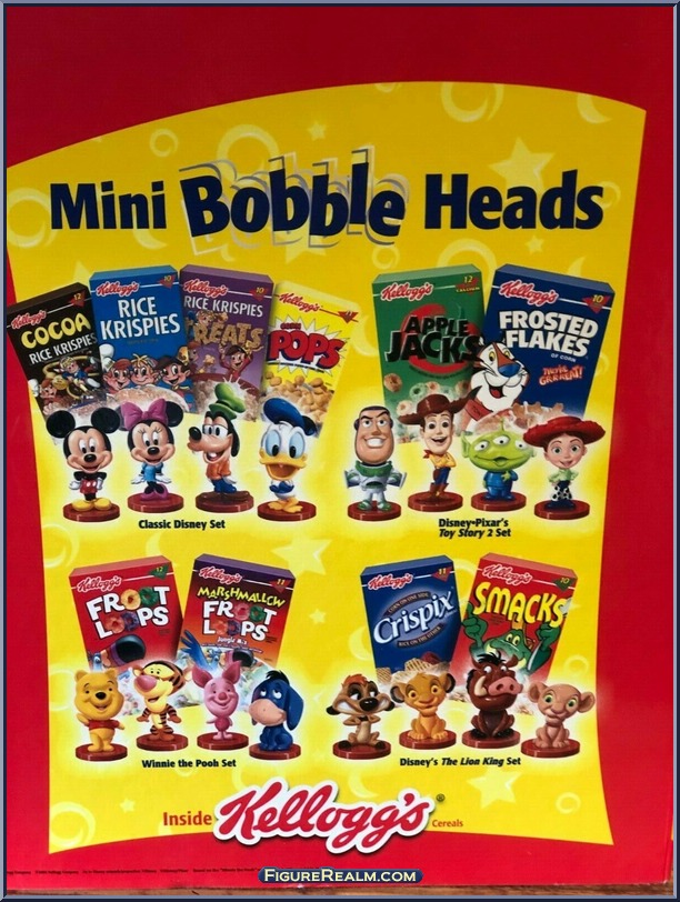 Kellogg's Mini Bobble Heads Collection Disney Bobbleheads Disney