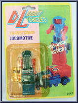 Locomotive (Green / Red) from DL Robot Vehicles - Basic Series manufactured by Unknown [Front]