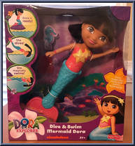 Dive & Swim Mermaid Dora - Dora the Explorer - Bath - Fisher-Price ...