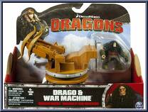Drago & War Machine from Dragons - Dragon Riders manufactured by Spinmaster [Front]