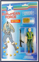 Soldier #4 from European Force - Basic Series manufactured by MGM [Front]