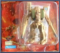 Excaliber MK VI Battloid (Civil Defense Unit) from Exosquad Robotech - 3" Mecha manufactured by Playmates [Front]